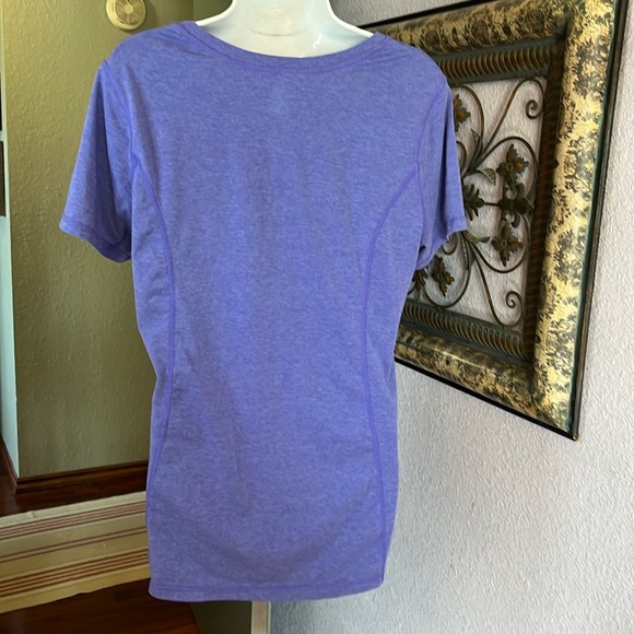 Zella purple ruched front stretch top Size XL - Picture 6 of 10